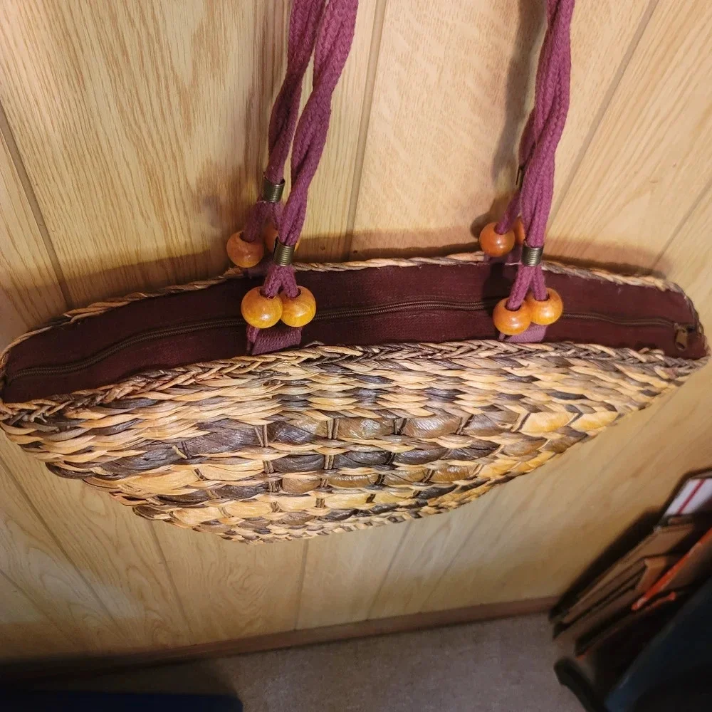 Straw Beach Bag - Picture 7 of 12